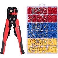 Alicates Pelacables Automatico Multifución con 500 pcs Terminales Eectricos Pelacables Cortaalambres Crimpadora…